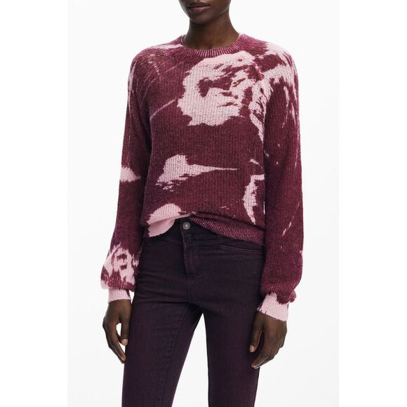 Desigual Pink Wool Women Women's Sweater - Picture 1 of 3